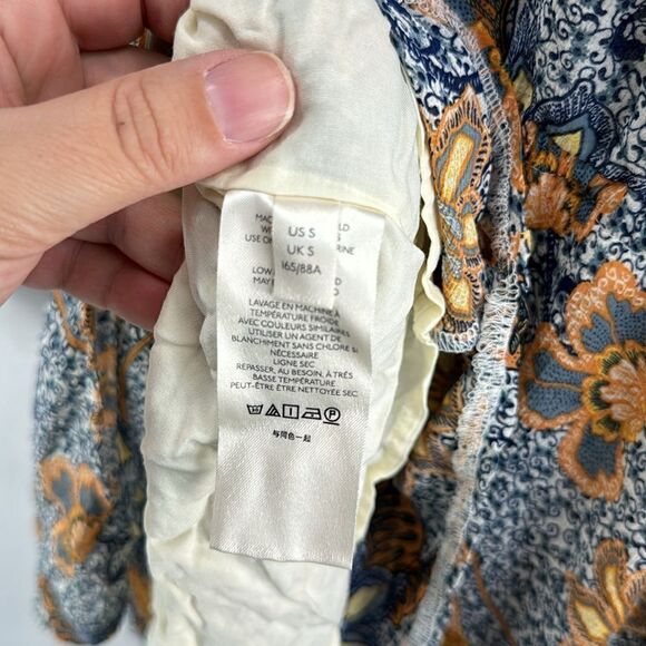 Free People Teegan Printed Mini Dress Sky Combo- Size Small- NWT - Picture 5 of 7